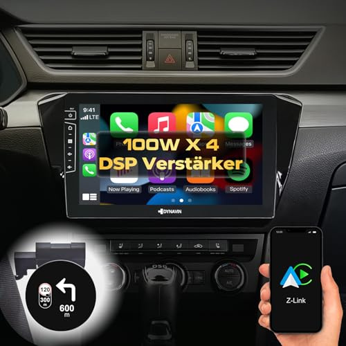 DYNAVIN Android Autoradio Navi Kompatibel für Skoda Superb, 10,1 Zoll OEM Radio mit Wireless Carplay und Android Auto | Head-up Display | Inkl. DAB+: D9-37 Premium Flex