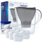 Aqualogis Carafe Filtrante, Harmony 2.6L, 6 Cartouche Filtrante Pure+ incluse