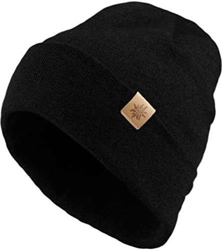 Bavarian Caps Klassik Haum Mütze, schwarz, ONE Size