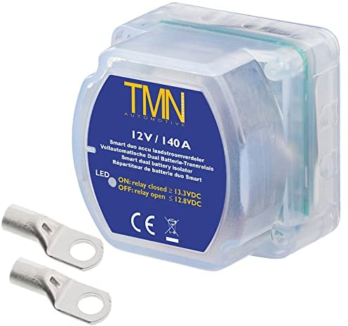 BSR VSR Batterie Trennrelais 12V 140 Ampere + 2 Ringösen 10mm² M6