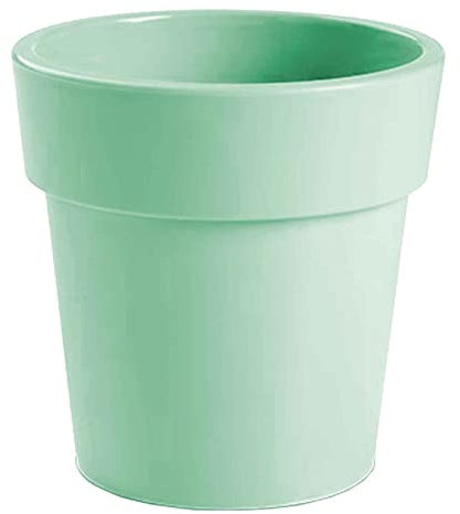 AC - Maceta con aro Desmontable - Plástico Resistente - Ideal para el Hogar, Plantas, Jardín, Decoración. - Cuidado de Plantas - Forma Redonda - Ø 20 cm - Color: Verde