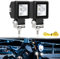 DREAMIZER Motorrad Scheinwerfer Nebelscheinwerfer, 54W 6000K Square Motorrad Zusatzscheinwerfer Kompatibel mit Jeep Wrangler R1200GS ATV UTV Off Road Trucks Buggy Golf Carts, IP68 Waterproof