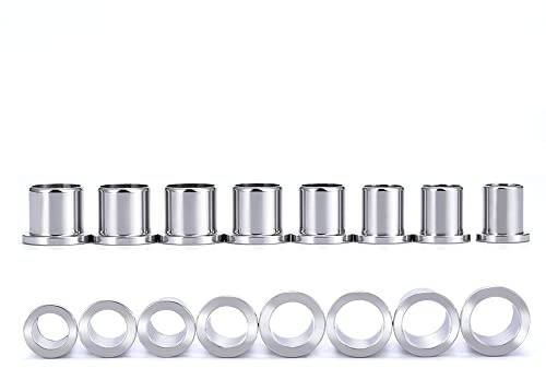 TBOSEN Exakte Abmessungen Set Edelstahl O-Ring Ohrstöpsel Tunnel Messgeräte Stretcher Piercings Kit
