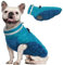 OUOBOB Hundemantel Mit Integriertem Geschirr - Warme, Wasserdichte Fleeceweste, Reflektierender Schneeanzug für Kaltes Wetter, Winddichtes Schneejacken-Outfit