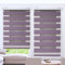 Jalousie Jalousette Vertikaljalousie 120 x 300 cm Sichtschutz,Einfache Montage Day + Night Plissee Falt-Rollo mit Verstellbarer Kette für Tür und Fenster, Lila