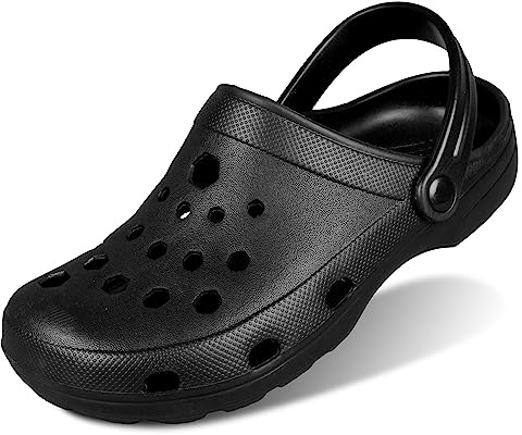 Sprint Sport Unisex Clogs für Strand, Garten, Arbeit, Zuhause mit Riemen | Der Fersenriemen kann bei Bedarf zusätzlichen Halt geben – für den Wechsel zwischen lockerem Schlupf und sicherem Sitz.