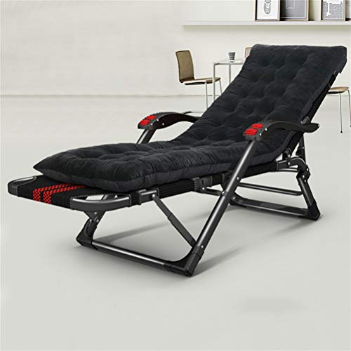 BUJOG Liegestühle, Campingstühle, verdickter, klappbarer Relaxsessel, Sonnenliege, Liegestuhl für Strand, Terrasse, Garten, Camping im Freien, mit Abnehmbarer Kopfstütze, 220 kg Gewichtskapazität