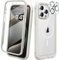 Diaclara Magnetic Designed for iPhone 15 Pro Max Case [Compatible with MagSafe], 360° Full Body Case with Screen Protector + Camera Lens Protector for iPhone 15 Pro Max 6.7 (White)