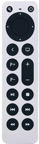 New Replacement Apple TV Remote Control for Apple tv remote 4K Gen 1 2 3 4 HD A2169 A1842 A1625 A1427 A1469 A1378 A1218 with power and TV control function