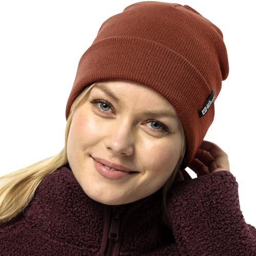 Jack Wolfskin Rib Beanie Carmine, One Size