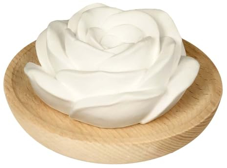 farfalla Duftstein, Rose mit Holzteller