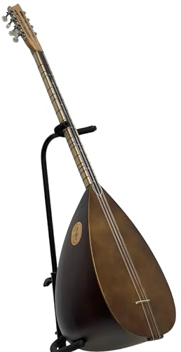 Profi Saz Baglama Kisa Kol/Kurzhals mit Gitar Burgu Matt inkl. Tasche und Mizrap mit Tonabnehmer 41 TEKNE