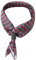 Herren quadratische Halstuch mit Leder Loop Multifunktionstuch Kopftuch Nickituch Bandanas Trachtentuch Bandanas Vintage Retro 60x60 cm - Druckmuster Geometrisch Rot