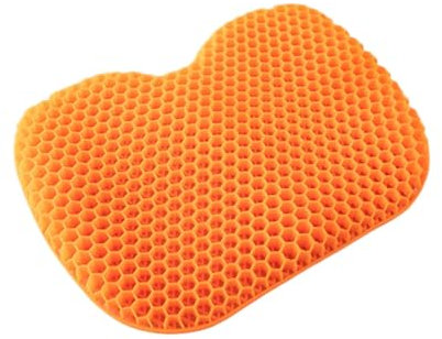 Amagogo Kajak-Sitzkissen, Bootssitzkissen, tragbar, verdicktes Gel-Sitzpolster, Kanu-Sitz, Kajak-Sitzpolster für Rudern, Wassersport, Orange