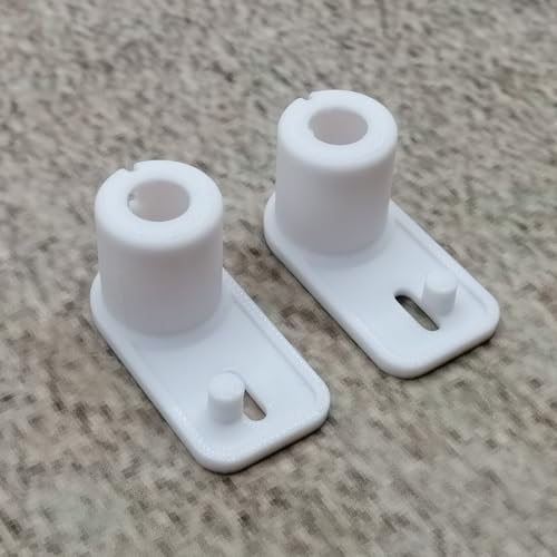L-3D - Cerniera di ricambio per porta, 2 pezzi, colore bianco, compatibile con Dometic Caravan, congelatore, congelatore, ricambio per porta