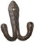 Novaliv Gusseiserne Wandhaken-Doppelhaken 10x8x4 cm einfache Montage stabil sicher ideal für Wand-Dekoration Garderobe Vintage Stil robust langlebig und elegant Dekoration Haken Kleiderhaken