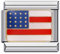 NOOFNO Italian Bracelet Charms,Compatible for 9mm Italian Charm Bracelets for Women,Men,Country Flag,America,the United States,USA .ICJ780