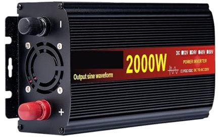 WESLNN Onduleur Solaire 2000W 3000W 4000W 5000W Onde Sinusoïdale Pure 12v Au Convertisseur De Tension Ca Voiture Micro Onduleur(2000w,24V_240V)