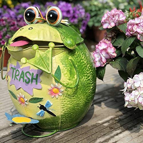 YYUFTTG Trash can Trash Can Garden Retro Ornaments English Alphabet Animal Sculpture Storage Container Home Decorations(A)