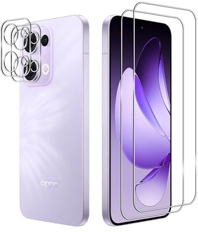Afikyutu Panzer Schutz Glas für OPPO Reno 13 5G, 2 Stück Schutzfolie mit 2 Stück Kameraschutz, 9H Härte Displayschutz, HD Panzerfolie Anti-Kratz, Anti-Blasenfrei