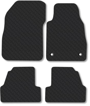 Vauxhall Mokka X (2013-2020) 5mm Rubber Car Mats | Heavy Duty Rubber Tailored Fit Floor Mats Full Coverage Durable Waterproof Accessories Easy Clean Anti Slip Made in the UK