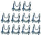 10 x Kreuze, Rohrschelle aus Metall, Stahl, Rohrschnalle, Rohrverbinderschellen für Gewächshäuser, Bauernhof, Kinderzimmer