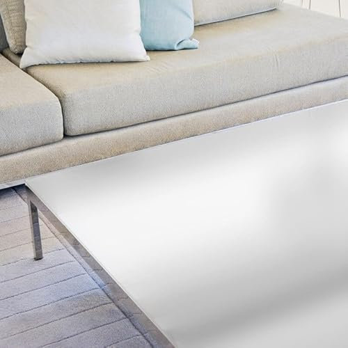 DIMEXACT - Film de Protection pour Table en Verre dépoli Blanc - 152 cm x 0.5 m - en Rouleau
