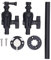 equlup Kayak Camera Mount, Angle Adjustable Tight Clamp Lightweight Kayak Camera Mount Bracket Camera Mount Kit Set for Kayak Canoes