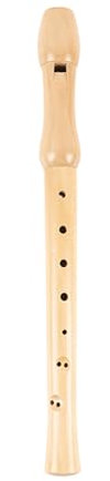 Rankomu Flöte 8-Loch Sopran Blockflöte Instrument Hochstimmige C-Tone Flöte mit Reinigungsstab G Fingersatz Holzdesign für Anfänger und Profionals