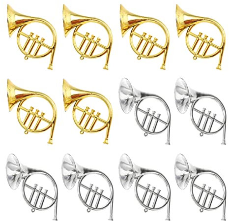 JOINPAYA 12stücke Teiliges Weihnachtsbaum-Dekoration Mit Musikinstrumenten-Ornamenten Bunte Trompeten Und Hörner Aus Sicherem Für Festliche Stimmung Und Kreative Gestaltung