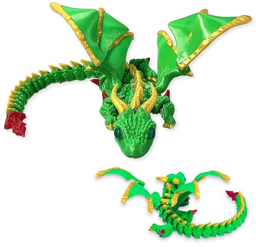 BACH AND BOUJEE Grün Dracheneier 3D Gedruckte Fidget Dracheneier für Erwachsene Überraschungsgeschenke für Kinder Kollegen Geburtstag Halloween Weihnachten Ostern Festgeschenke