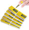 Bekecidi 100 Pcs Nail Forms for Gel Builder, Nail Extension Form Self Adhesive Gold Nail Form Stickers Nail Sculpting Forms for Acrylic, UV Gel, Polygel for Nail Art