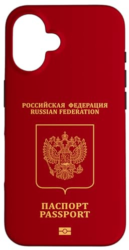 Russland-Pass, Russland, Russland-Flagge. Hülle für iPhone 16