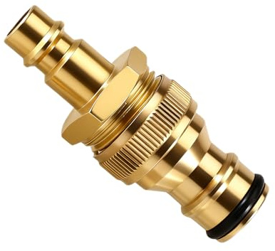 Messing Entwässerungs-Adapter für Gardena,Zum Anschluss von Druckluft,Geeignet für Gartenbewässerungssysteme