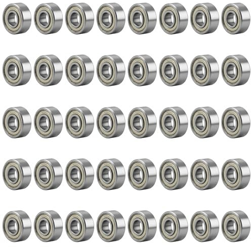 40 Stück 693ZZ Mini-Kugellager, 3x8x4 mm Präzisions-Rillenkugellager Doppelabgeschirmt Und Aus Kohlenstoffstahl Gefertigt, Geeignet Für Skateboards, Trolleys, Elektromotoren Und Weitere Anwendungen