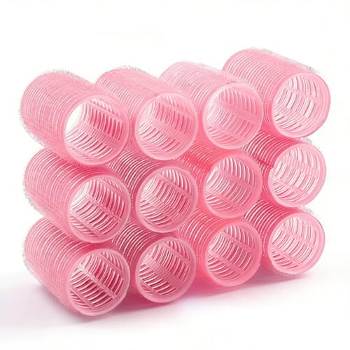 LAKPYN 12 Pièces Heatless Curling, Bigoudis Cheveux, Rouleaux, Bigoudis pour Tous Les Cheveux Courts, Moyens Ou Longs