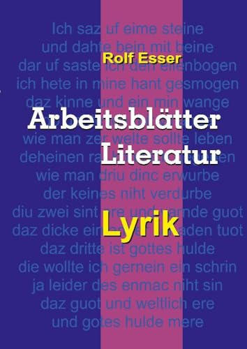Arbeitsblätter Literatur - Lyrik: DE