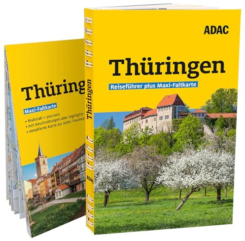 ADAC Reiseführer plus Thüringen: Mit Maxi-Faltkarte und praktischer Spiralbindung