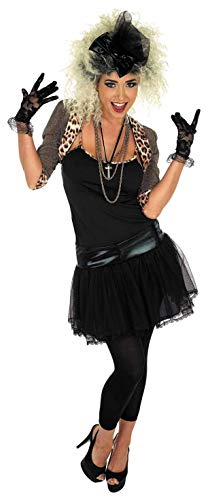 Fun Shack 80er Jahre Outfit Damen, Kostüm 80er Jahre Popstar, Halloween Kostüm Damen, Karneval Kostum Frauen, Faschingskostüme, XXL