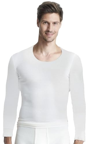 SUSA Unterhemd Herren Angora 1/1 A I Unterwäsche für Männer aus weicher Angora- & Baumwolle I Gute Wärmeisolation I Unterhemd Langarm Herren