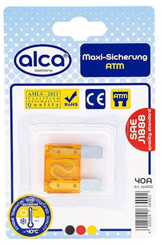 alca® Maxi-Sicherung 40A, 1 Stk. Im Blister 32V, orange