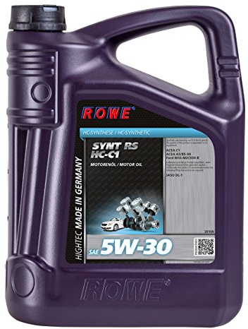 ROWE Hightec Synt RS SAE 5W-30 HC-C1-5 Liter PKW-Motorenöl vollsynthetisch (HC-Synthese)| Made in Germany