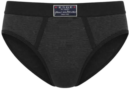 ESGE 53-420 Jeans das original Sportslip mit Eingriff Gr 5-9 3er Pack Größe 9 (3XL), Farbe schwarz