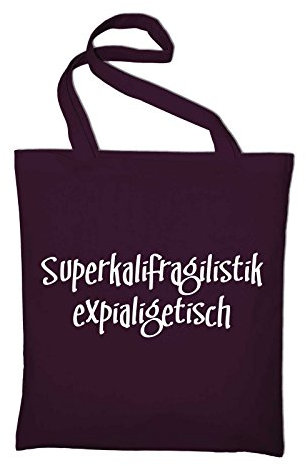 STYLETEX23 Mary Poppins Fun Jutebeutel Baumwolltasche, maroon