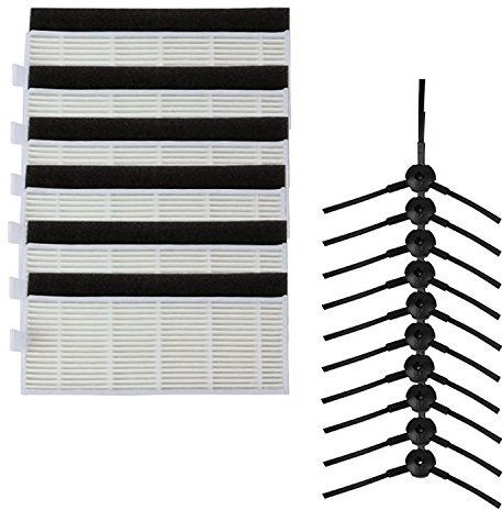 Reyee pour iLife robot de nettoyage A4?iLife A4S A6?A4?Robot Aspirateur Filtre Hepa & Brosse lat?rale