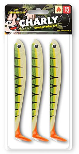 Lieblingsköder 15cm - 3 Gummifische, Farbe Lieblingsköder:Charly