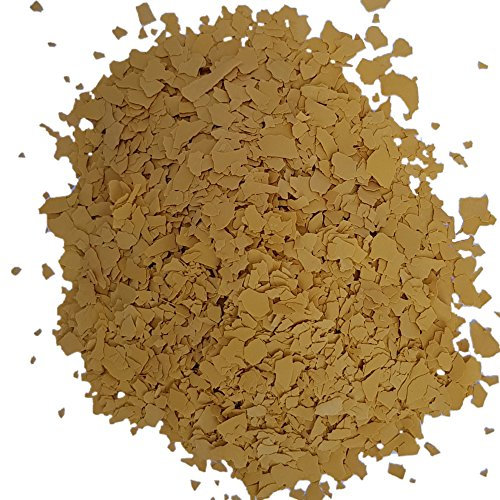 WO-WE Paillettes colorées W750 décoratives pour résine époxy revêtement de sol Jaune - 3 Kg