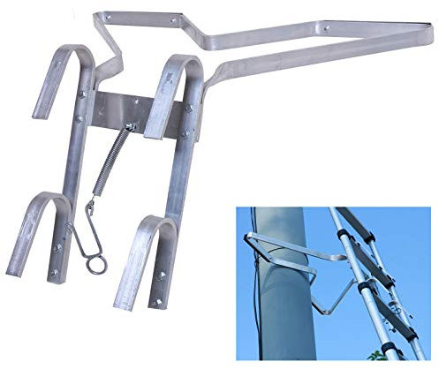 Ladder Standoff Universal V Shape for Downpipe Corner Fit Telescopic Ladders Extension Combination Stepladder Ladder Stay Accessory