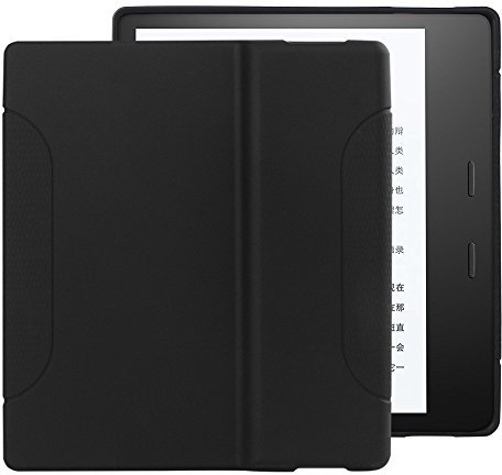 Young me Case for All-New Kindle Oasis (10th Generation, 2019 Release and 9th Generation, 2017 Release) - Slim Fit TPU Gel Protective Cover Case for All-New Kindle Oasis E-Reader 7 (Black)