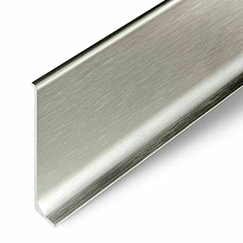 DQ-PP Plinthe | 50 m (2,5 m x 20) | 59 mm | Platine | Aluminium | Anodisé | Plinthe | Profil | Socle | Baguette de finition | Aluminium | Baguette | Plinthe | Plinthe | Plinthe de sol